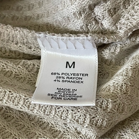 Logo lounge Lori Goldstein Tunic Womens medium Waffle Thermal Long Sleeve NWOT - Picture 5 of 11